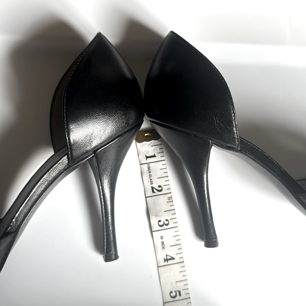 Cathy Jean Black Open-Toe Heels - Picture 11 of 11
